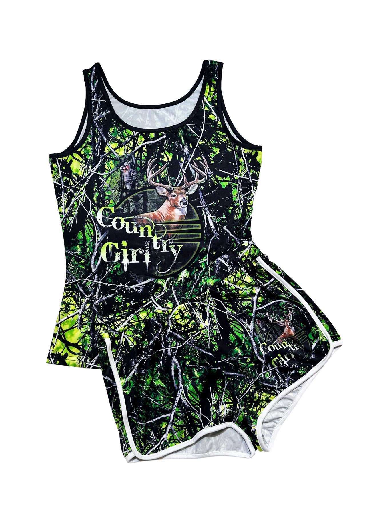 Women Sexy Printed Tank Top and Shorts Two-Piece Set 8