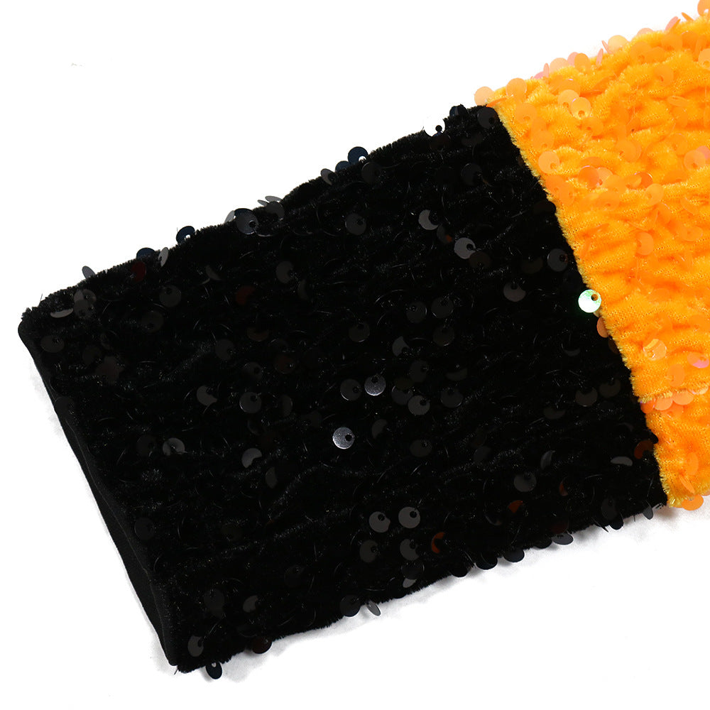 Women Sequined Color Block Party Dress 17