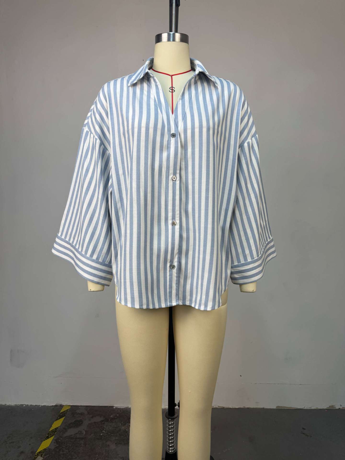 Women Summer Turndown Collar Casual Shirt Top 13