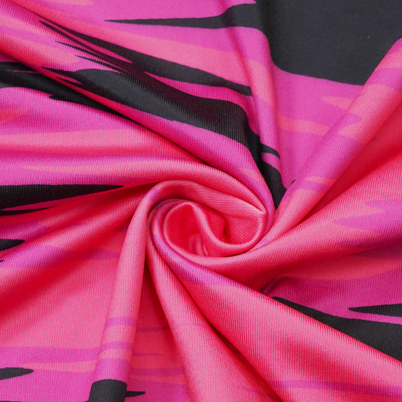 Women's Spring And Summer Printed Fashion Casual Pleated Long Sleeve Slim Chic Long Dress 24