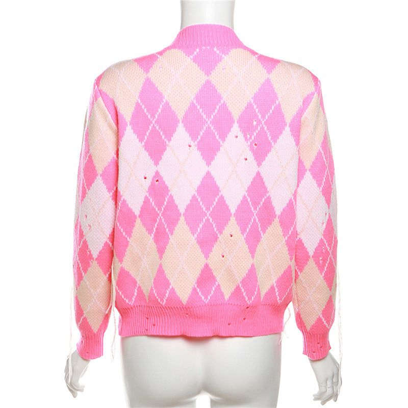 Autumn Women's Fashion Contrast Color Tassel Jacket High Waist Slim Shorts Two Piece Set For Women 16