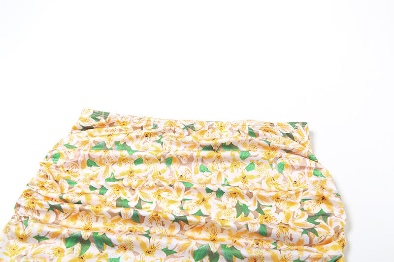 Spring Summer Women's Sexy Crop Halter Neck Top & Slim Mini Skirt Set 17