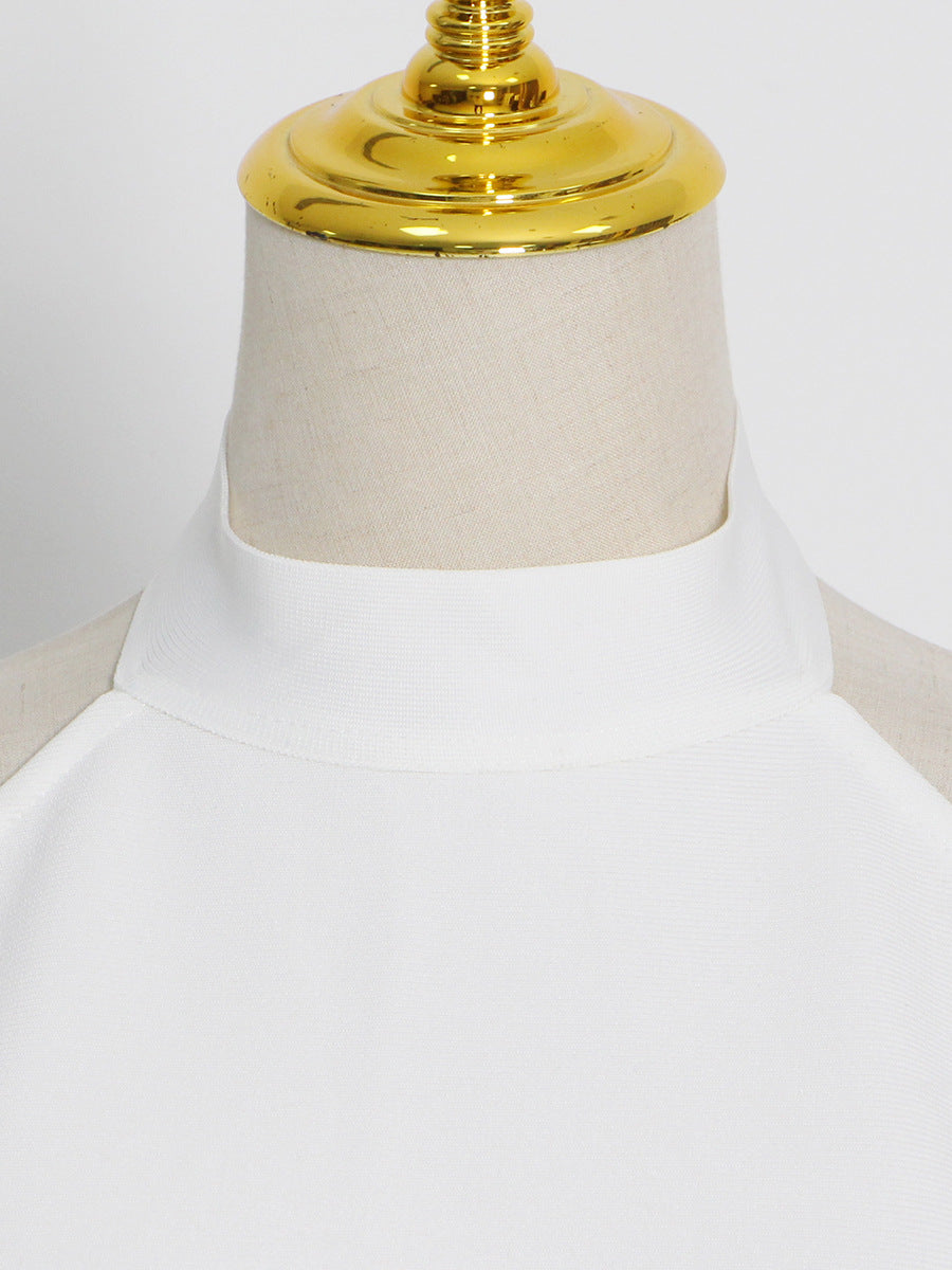 Fashion Two-Piece Spring Round Neck Sleeveless Slim Waist Irregular Two Piece Set 24