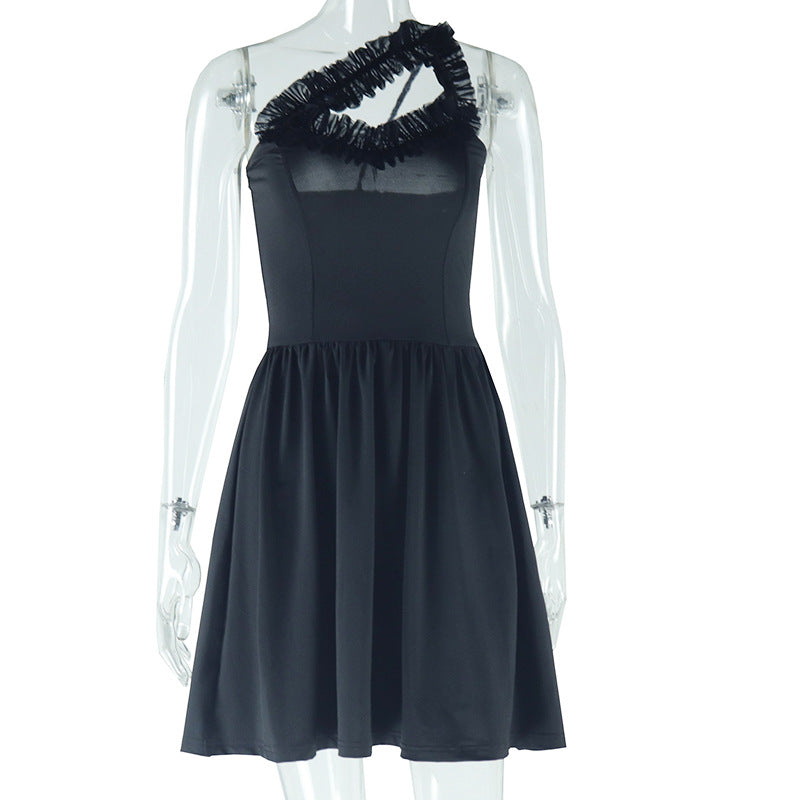 Women Solid Sexy Sleeveless Dress 5