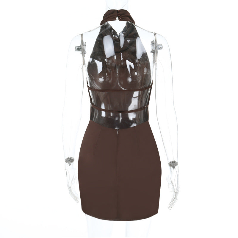 Summer Bodycon Fashion Chic Sexy Slim Fit Halter Neck Dress 13