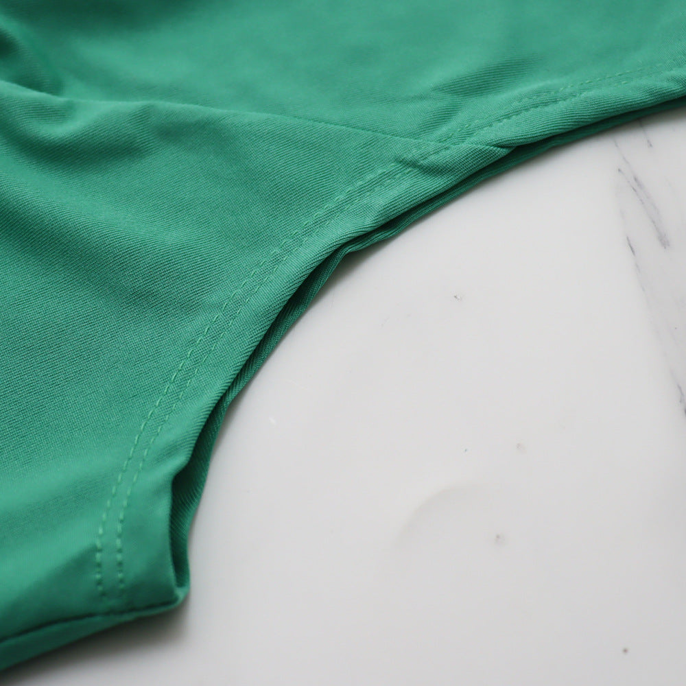 Sleeveless Chic Casual V Neck Slim Waist Pleated Wide Leg Jumpsuit 16