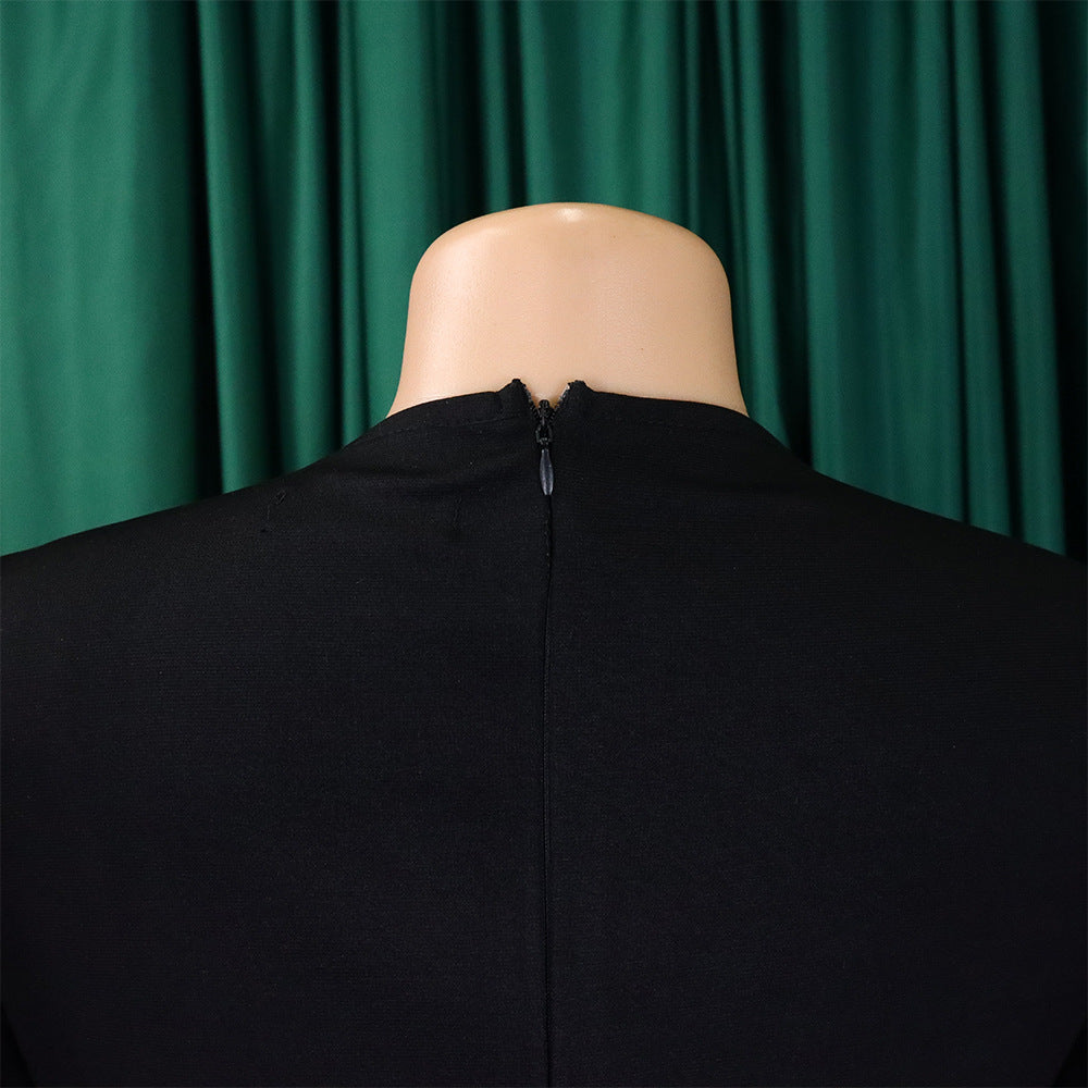 Spring Chic Slim Pencil Skirt Fashion Bodycon Africa Plus Size Dress 21