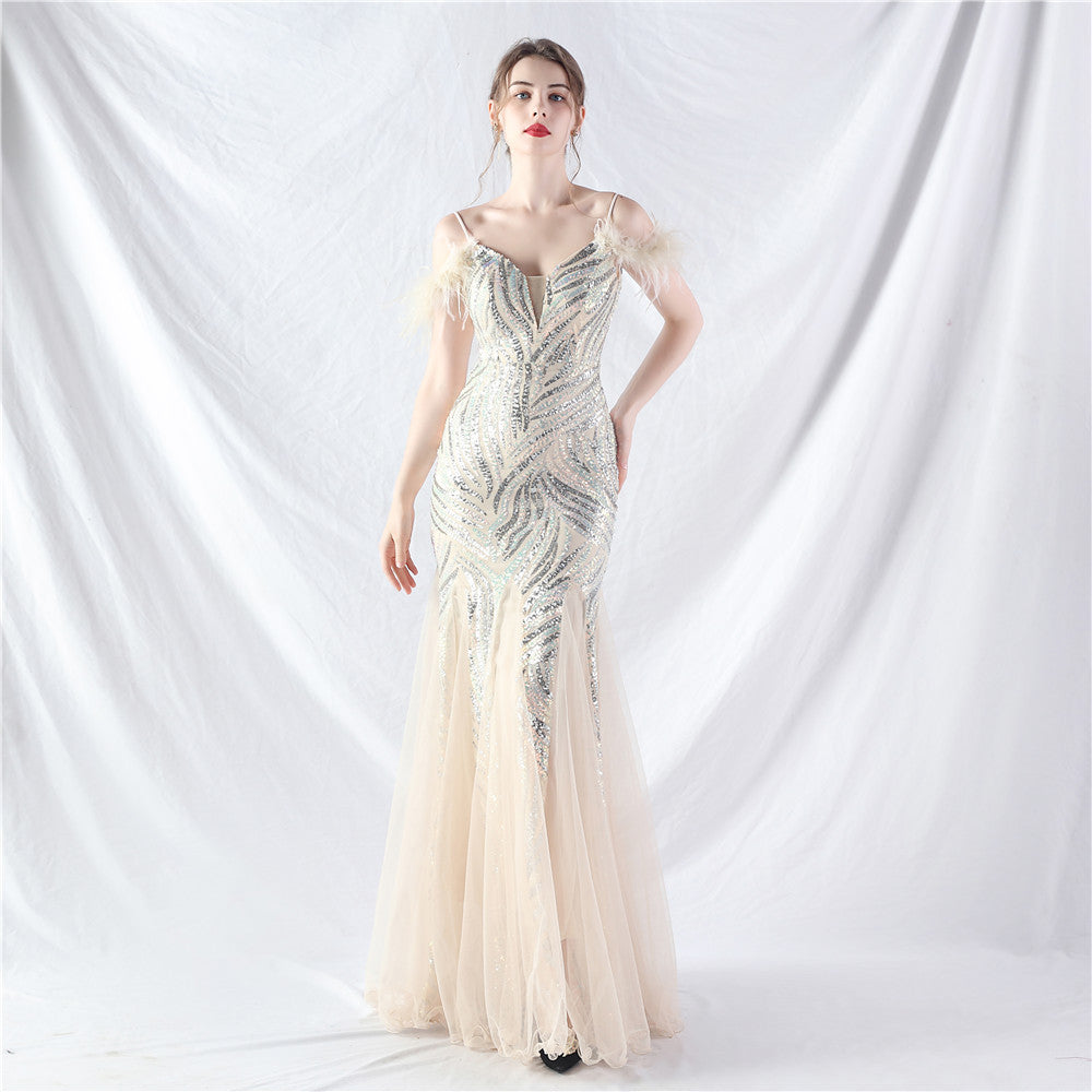 Plus Size Women 3xl4xl Sequins Plus Formal Party Maxi Evening Dress 13