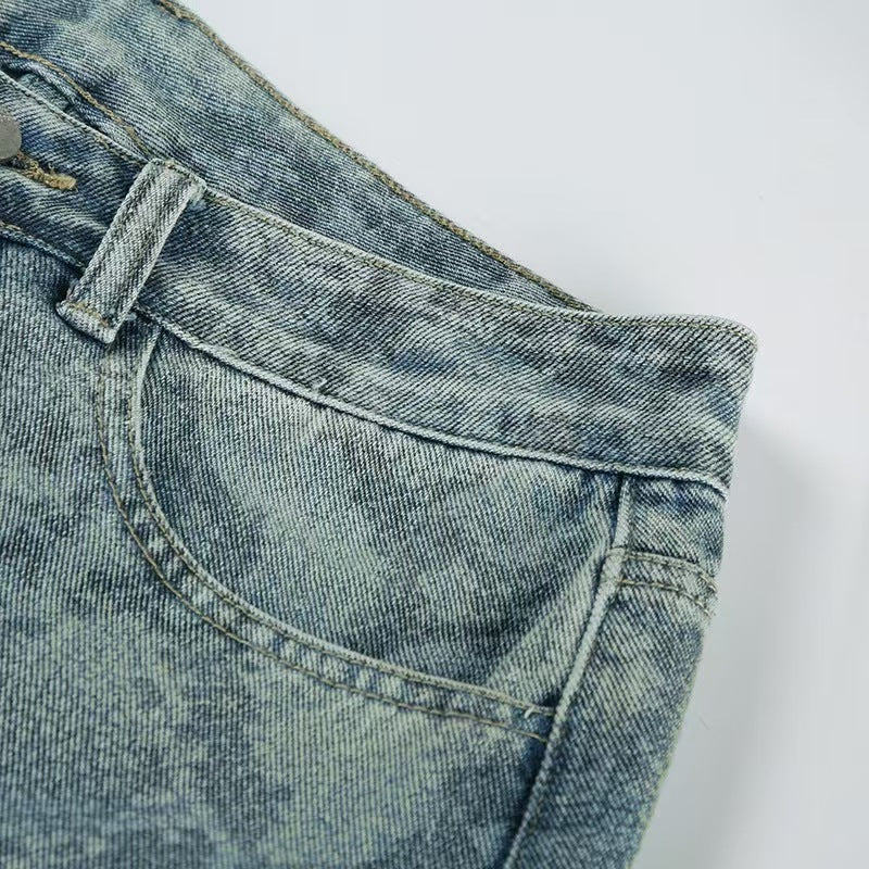 Women casual snake print denim Pant 16