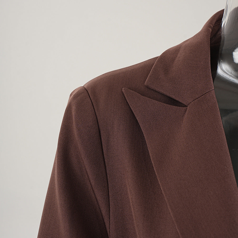 Women Fashion Contrast Patchwork Lace-Up Coat Windbreaker 7