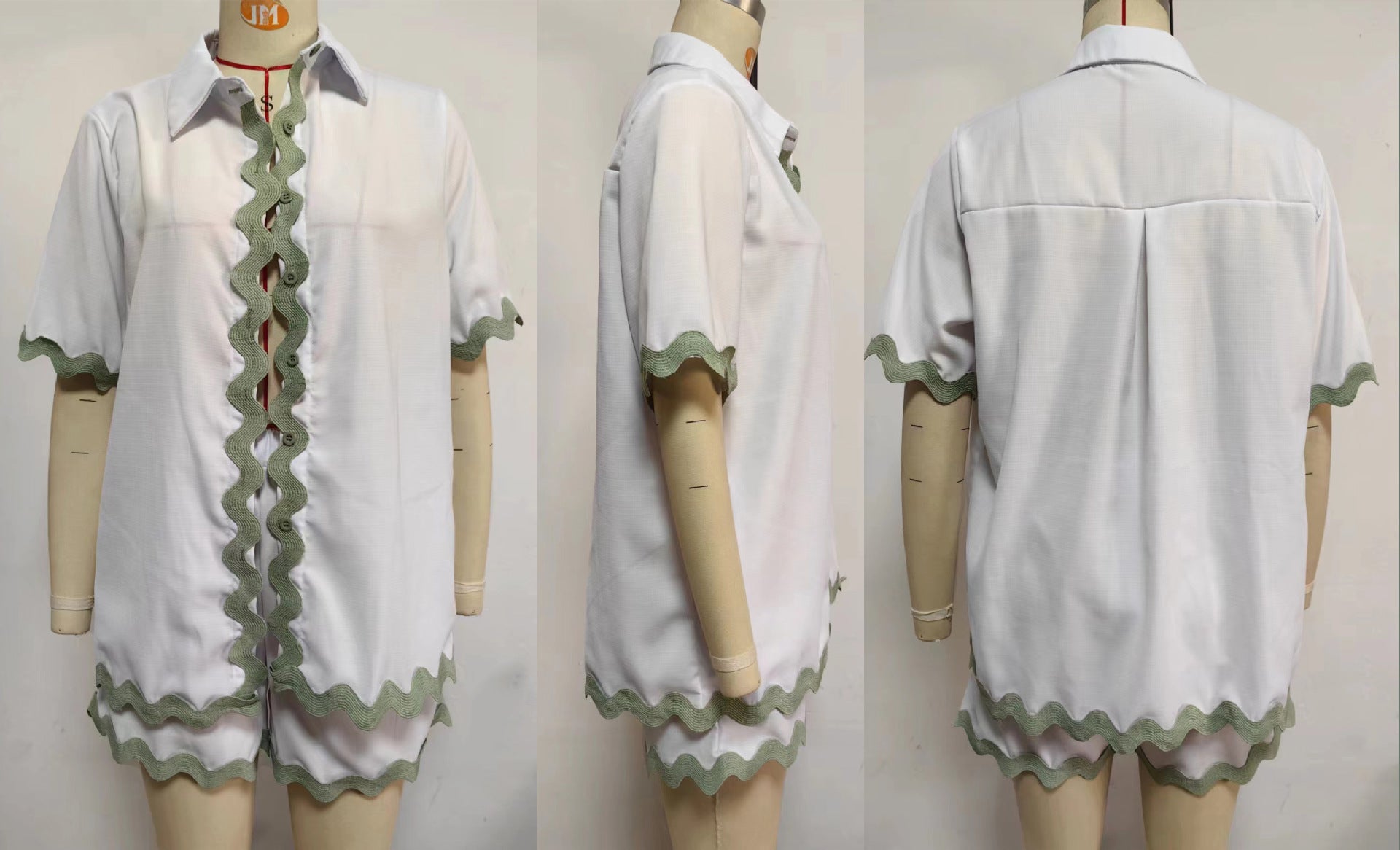 Women Shirt Casual Two Piece Set 21