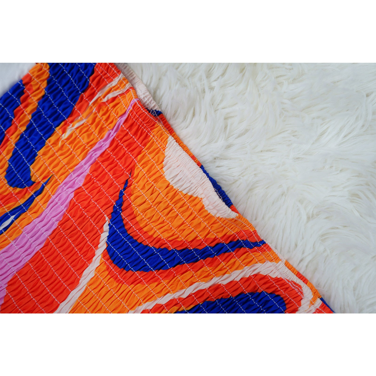 Women's Sexy Strapless Low Back Printed Two-Piece Skirt Set 18