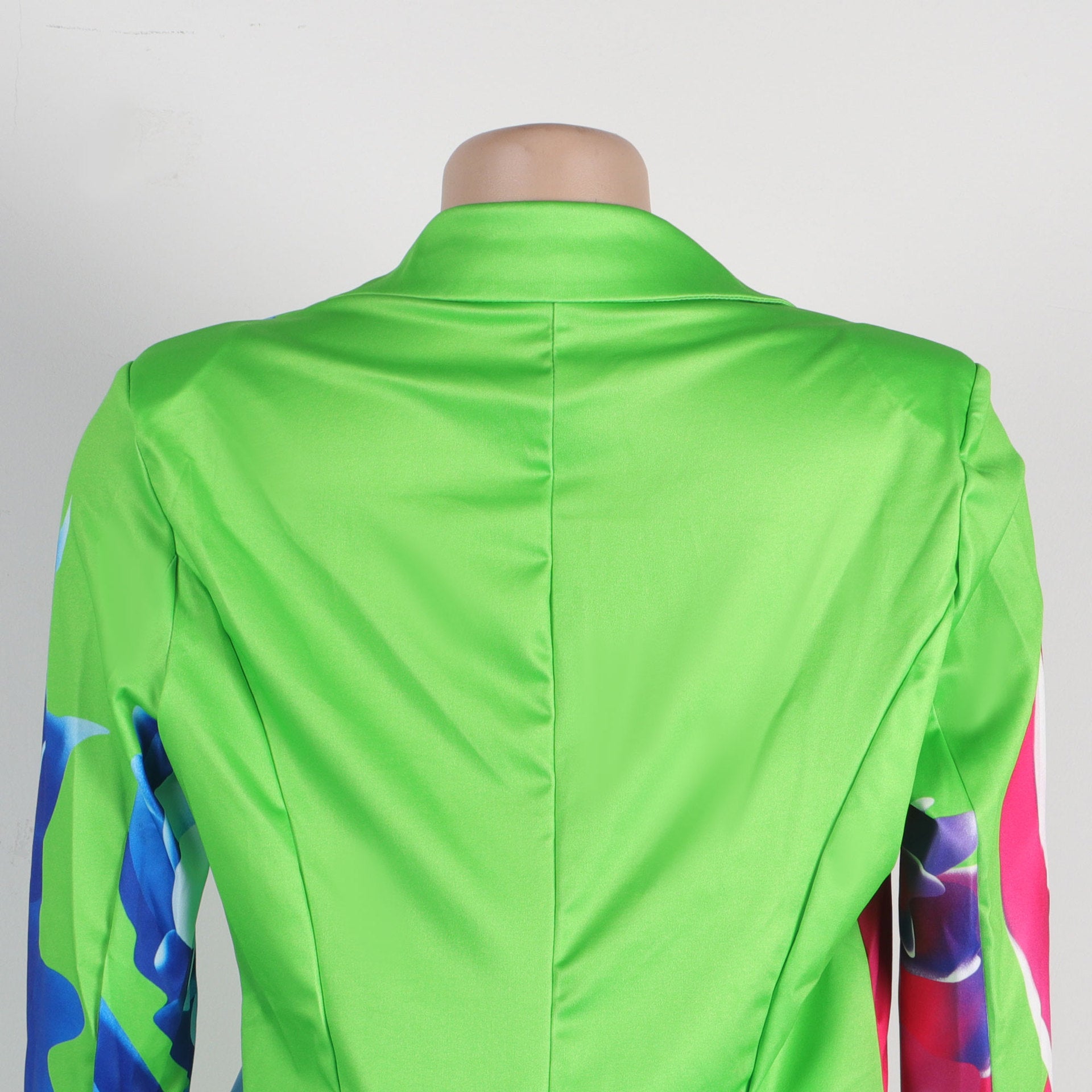 Sexy Plus size suit printed blazer shorts set 21