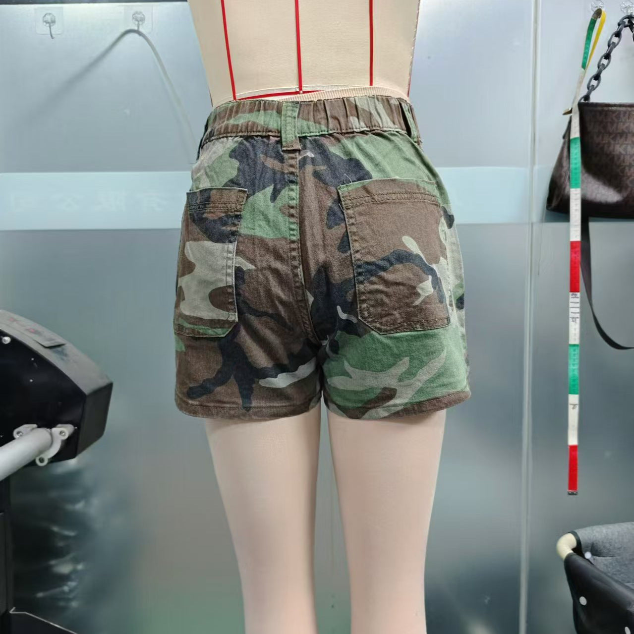 Women Casual Summer Camouflage Denim Shorts 7