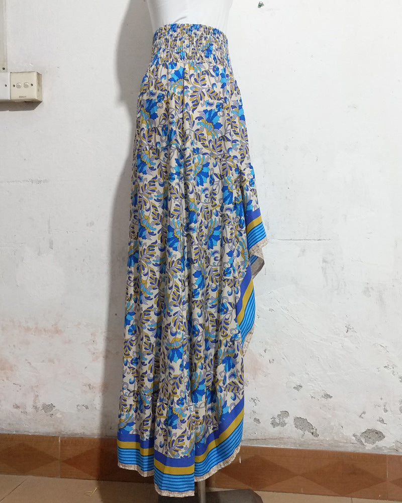 Women printed irregular skirt 16