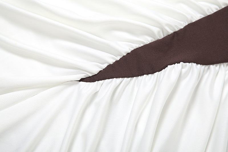 Women fall/winter contrast color Patchwork Halter Neck lace-up backless Sexy Bodycon Dress 17