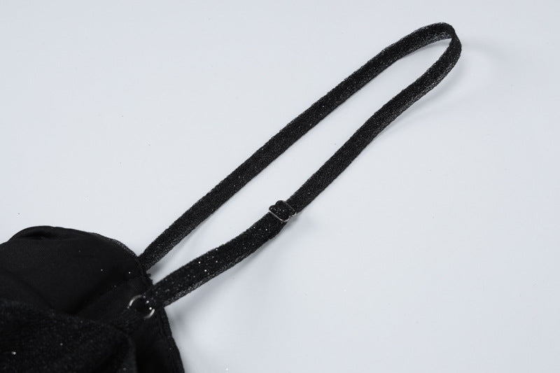 Women's Spring Summer Fashion Sexy Ribbon Slim Strap Dress 10