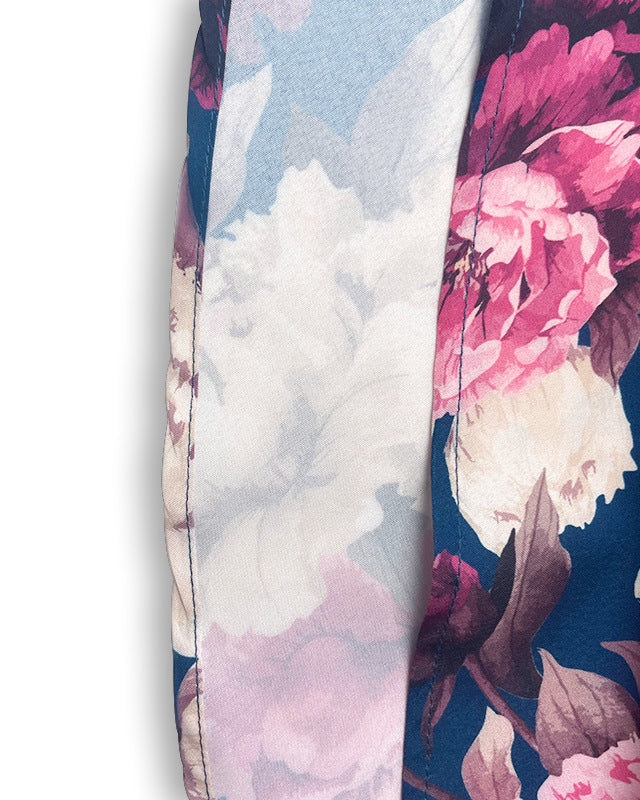 Women Beach Edge Holidays Printed Suspender Top Cascading Ruffles Skirt Two-Piece Set 17