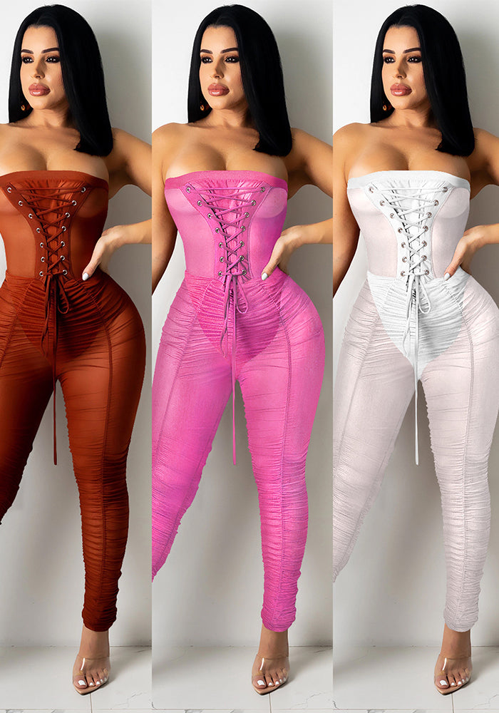 Women Sexy See-Through Jumpsuit