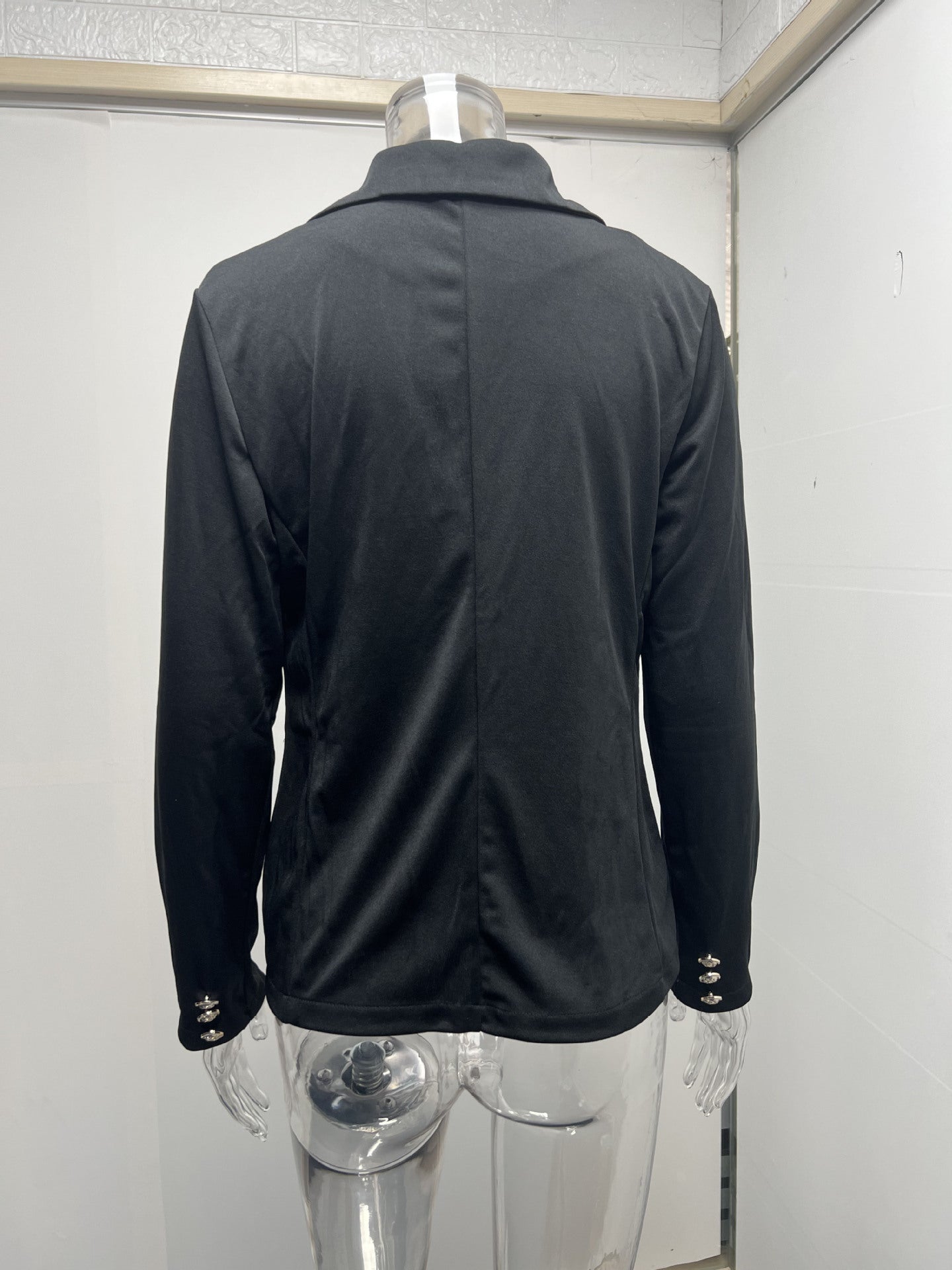 Women Long Sleeve Buttons Blazer 20