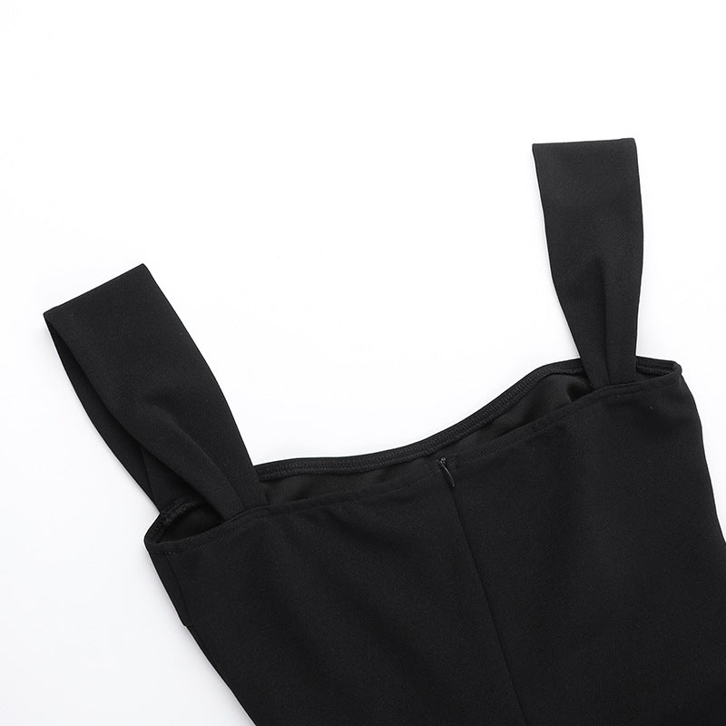 Summer Sexy Fashion Style Chic Metallic Accessories Strap Bodycon Dress 13