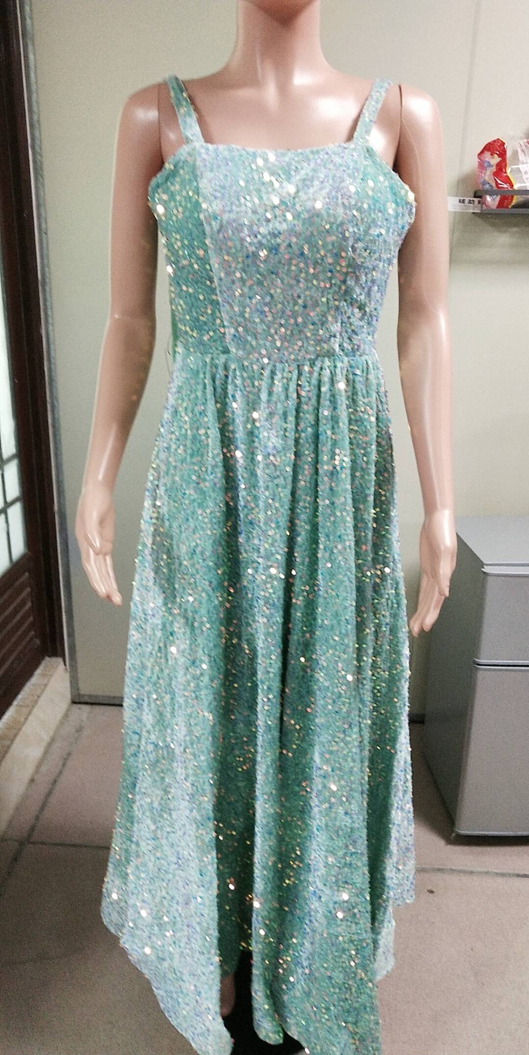 Luxury Sequin Prom Dress Side Slit Glitter Long A Line Formal Party Evening Dress(process time 3-7days) 51