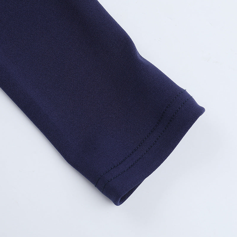 Women Basics crossover Knot Long-Sleeve Mini Dress 15