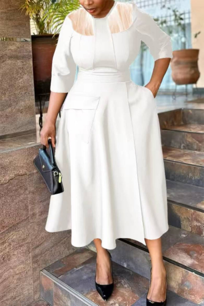 Women solid dress 13