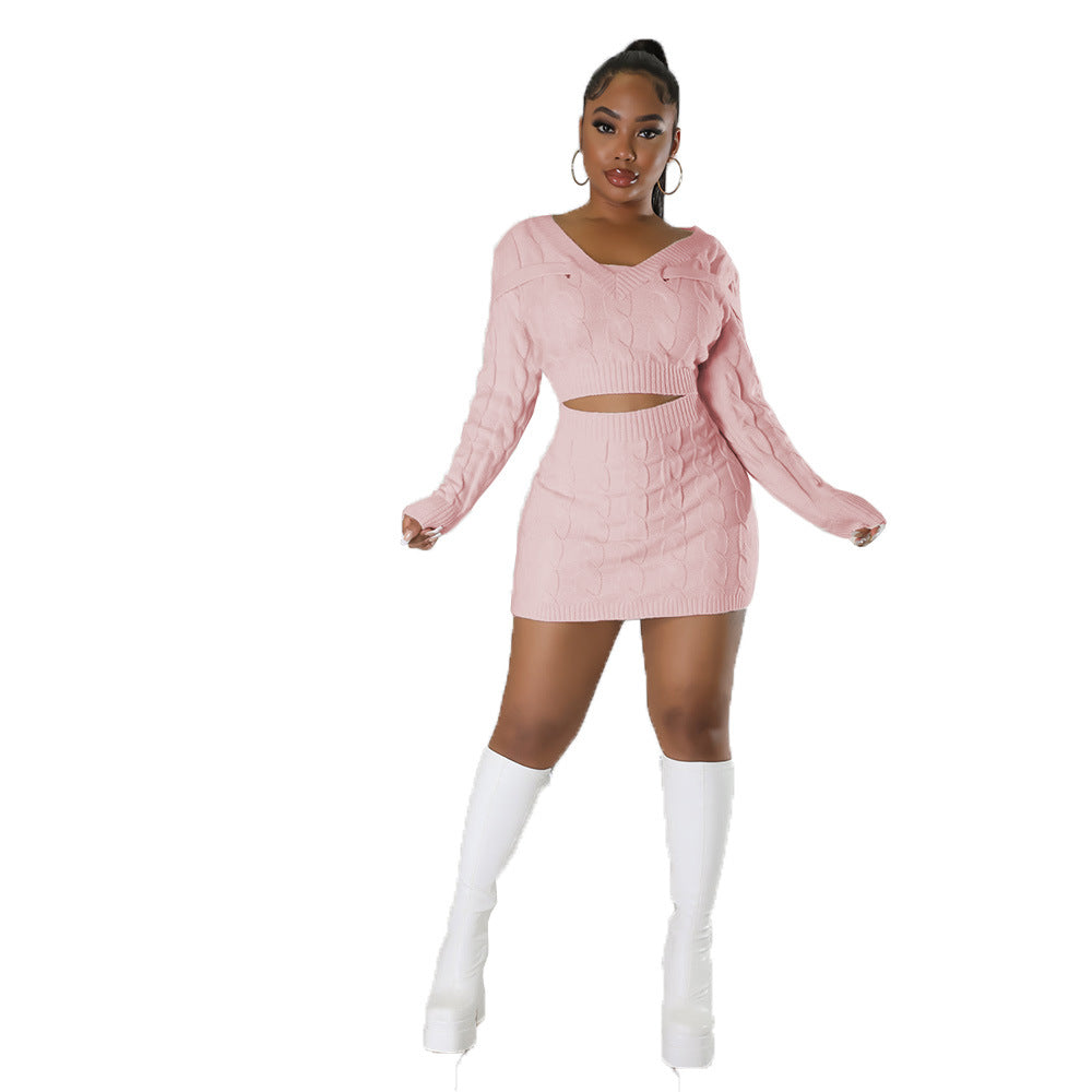 Women Sexy Sweater Bodycon Dress 3