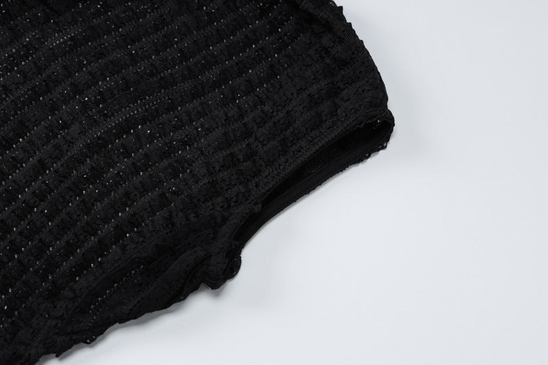 Sexy Hollow Low Back Sleeveless High Slit Bodycon Long Dress 15