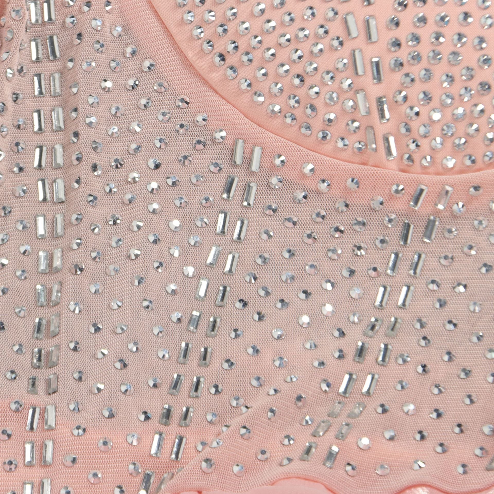 Women Sexy Beaded Stretch Camisole Cascading Ruffles Dress Tutu 51