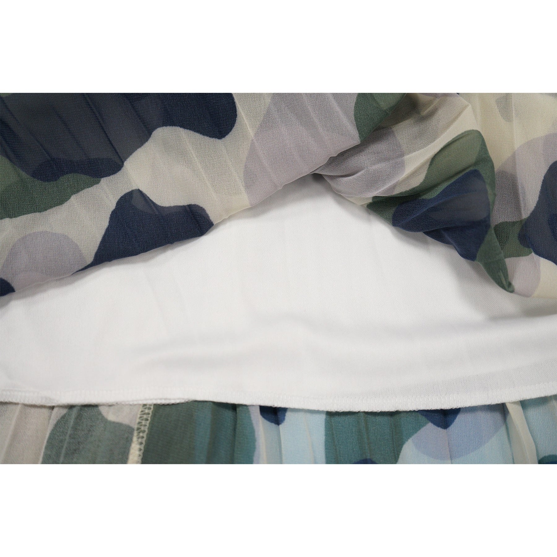 Women's African Plus Size Camouflage Loose Pleated Dress 18