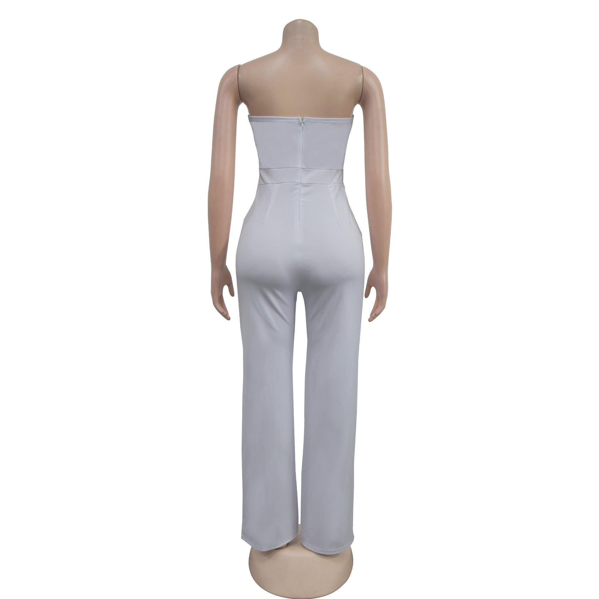 Women Sleeveless Button Jumpsuit 15