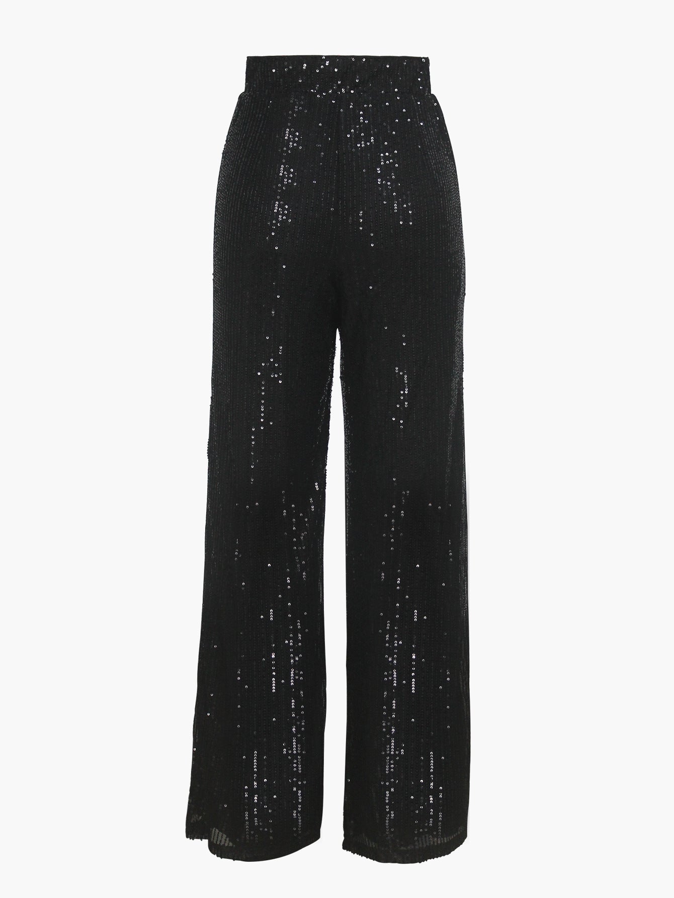 Women Elegant Sequin Party Wide Leg Pants 9