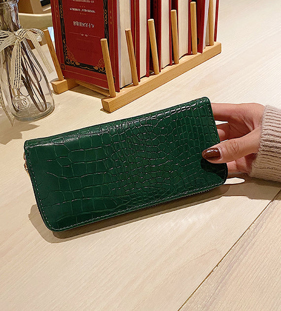 French Pattern Long Zipper Clutch Women's Wallet 17