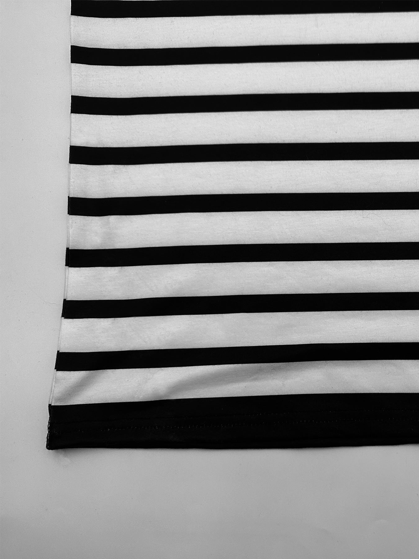 Strapless striped slim long dress 6