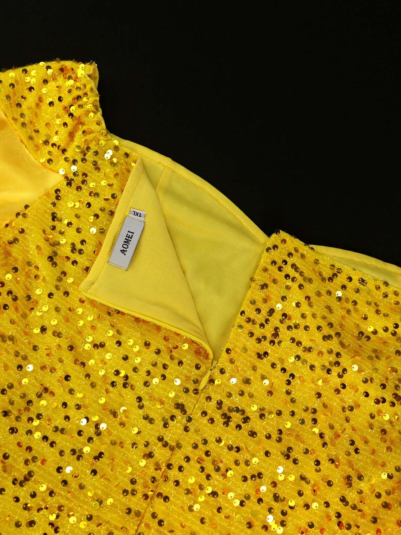 Elegant Off Shoulder Puff Sleeve Bodycon Formal Party Sequin Evening Dress 10