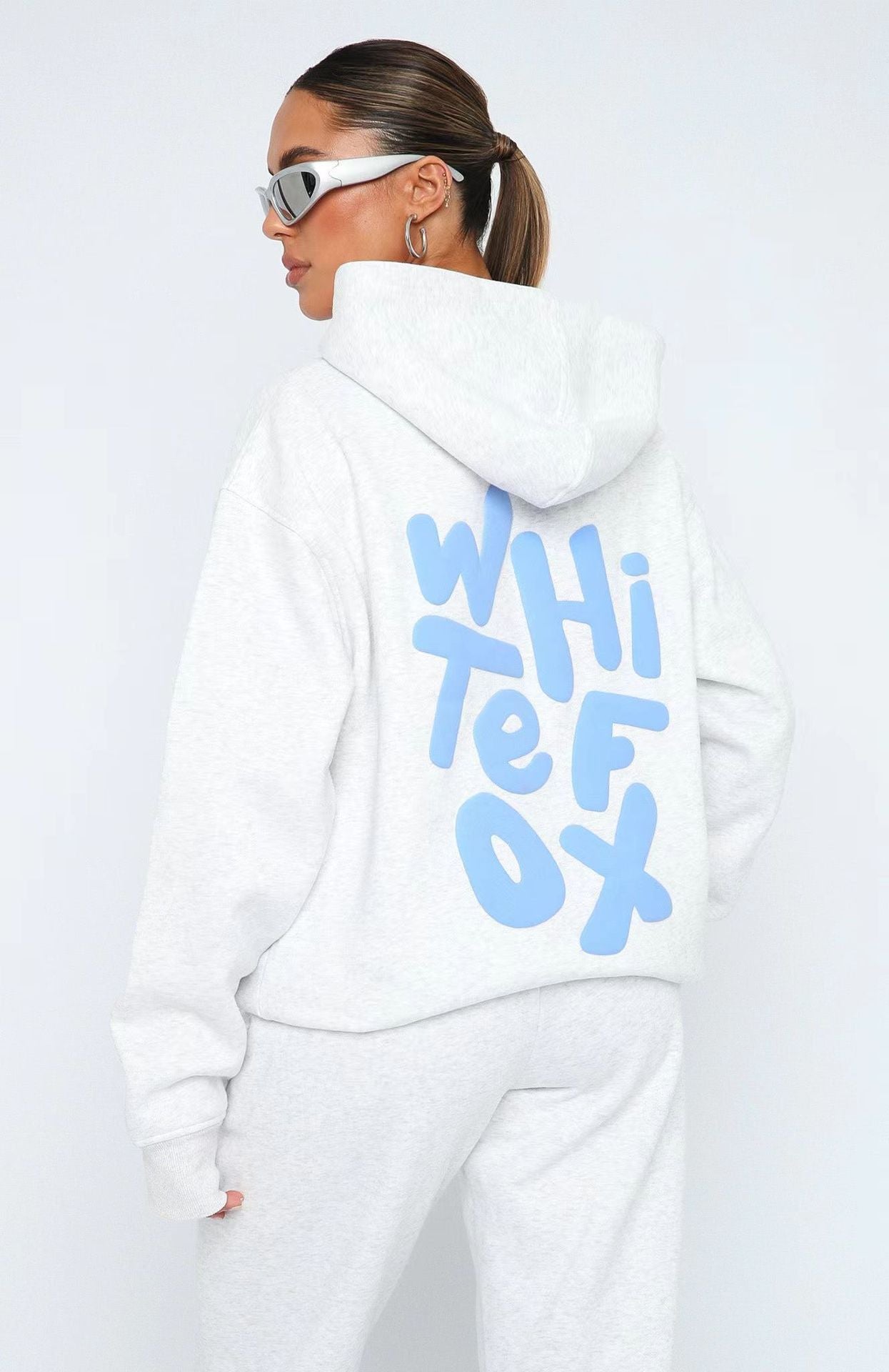 Women's Spring And Autumn Winter Hoodies Sweatpants Set Fashion Sports Long Sleeve Pullover Hooded Two Piece Tracksuit 3