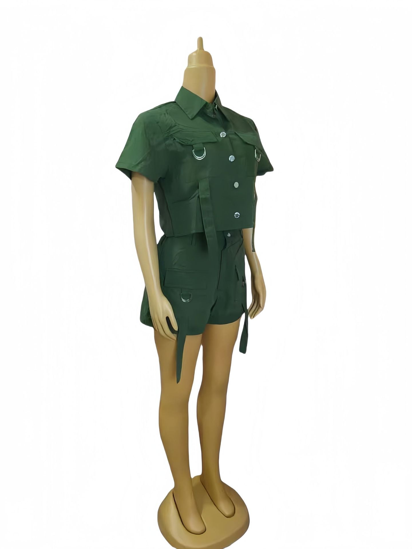 Women Casual Top and Shorts Two Piece Set 10