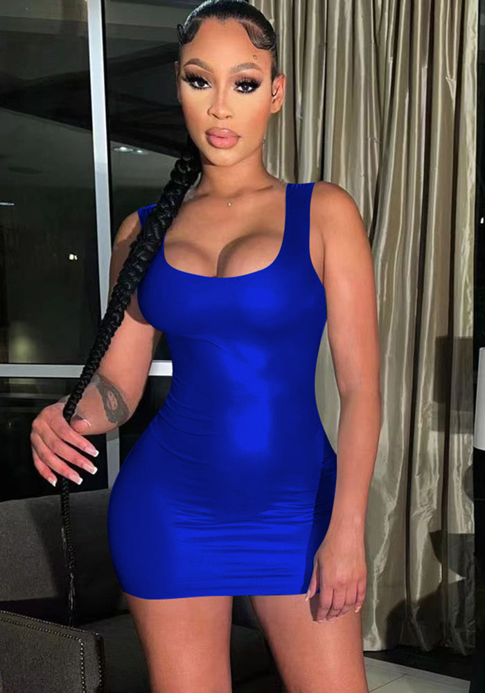 Women's Fashion Sexy Slim Sleeveless Dress