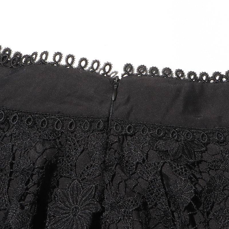 Elegant spring single-breasted shirt ruffled short skirt two-piece suit 23