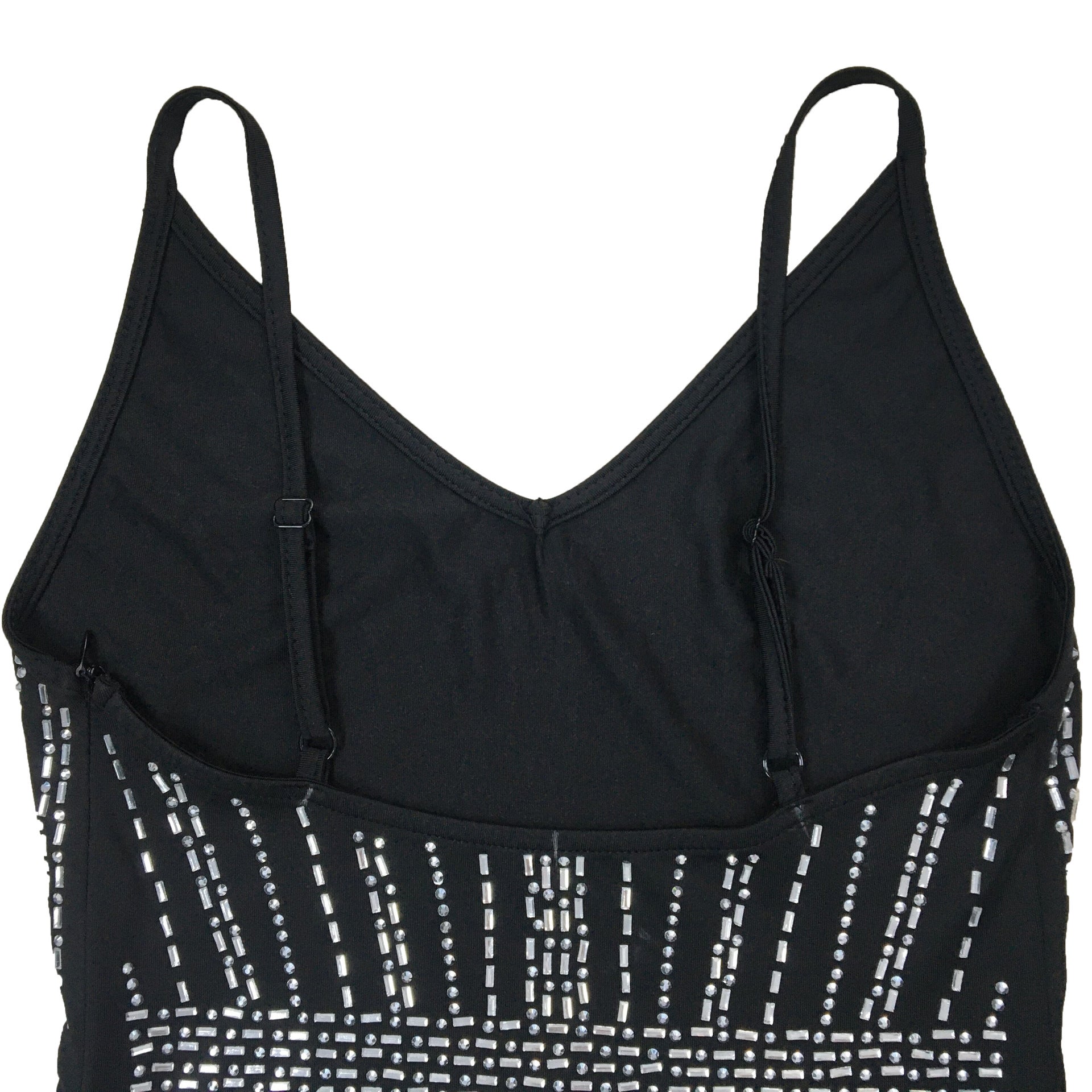 Fashion Ladies Solid Color Camisole Sleeveless Beaded Low Back Maxi Dress 25