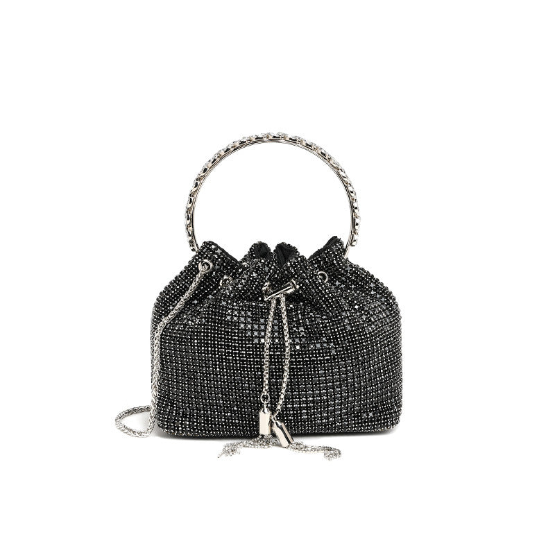 Women's Spring Dinner Full Diamond Chain One-Shoulder Rhinestone Crossbody Bag 11