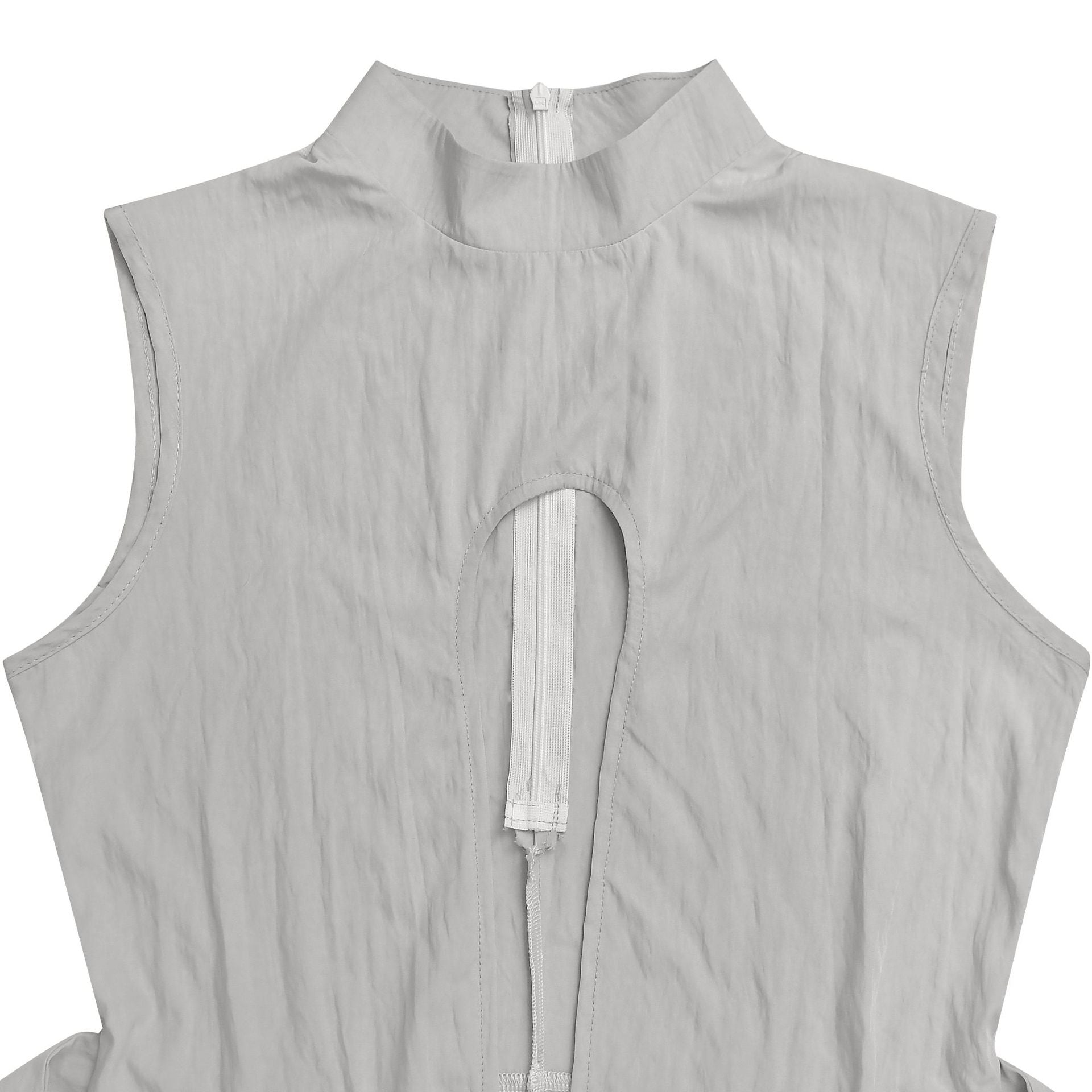 Women sexy solid lace-up sleeveless top and Pant Two Piece Set 17