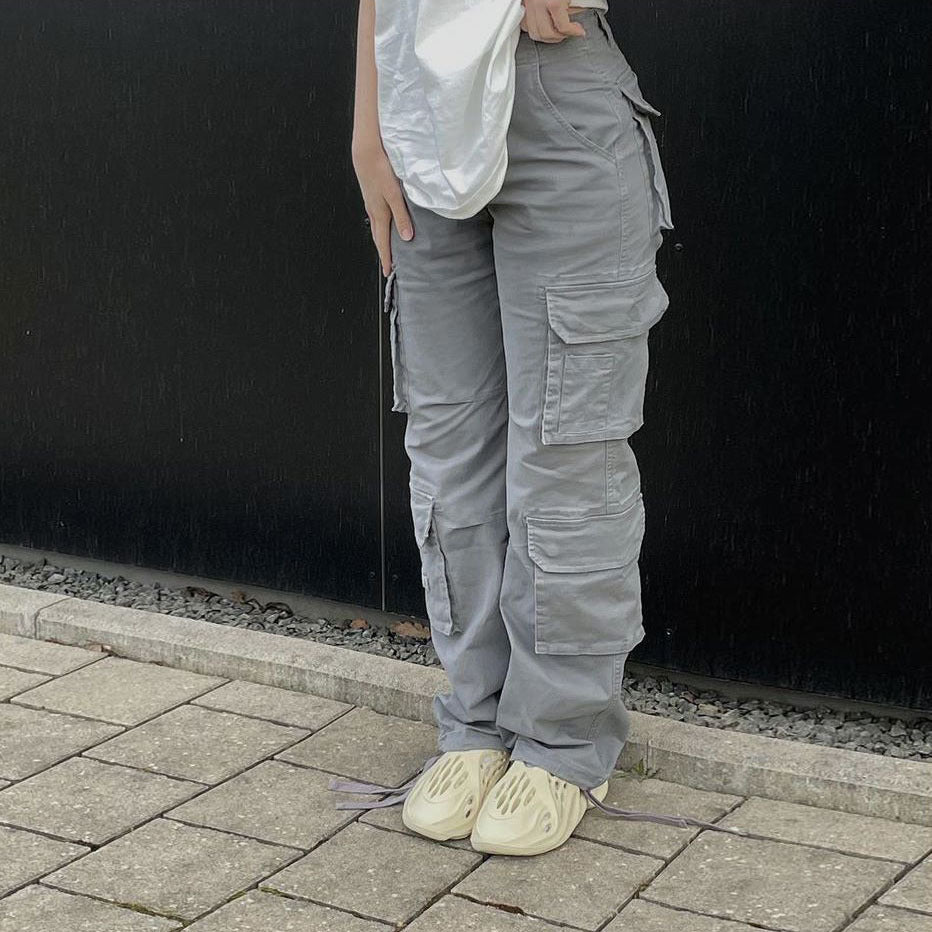 American Street Cargo Pants Women'S Summer Loose Casual Trousers 7