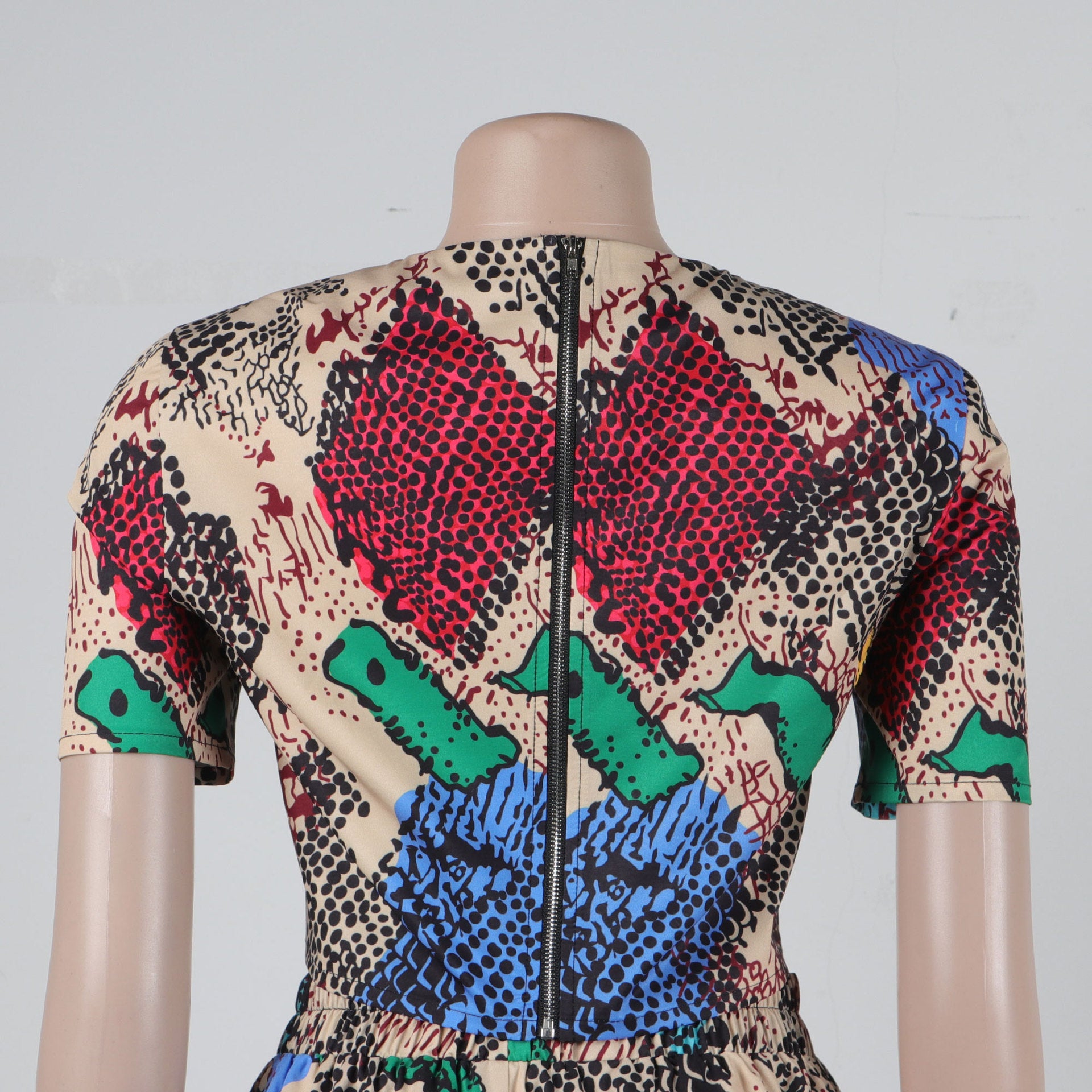 Women Sexy Printed Top and Loose Wide Leg Pants Two-piece Set 21