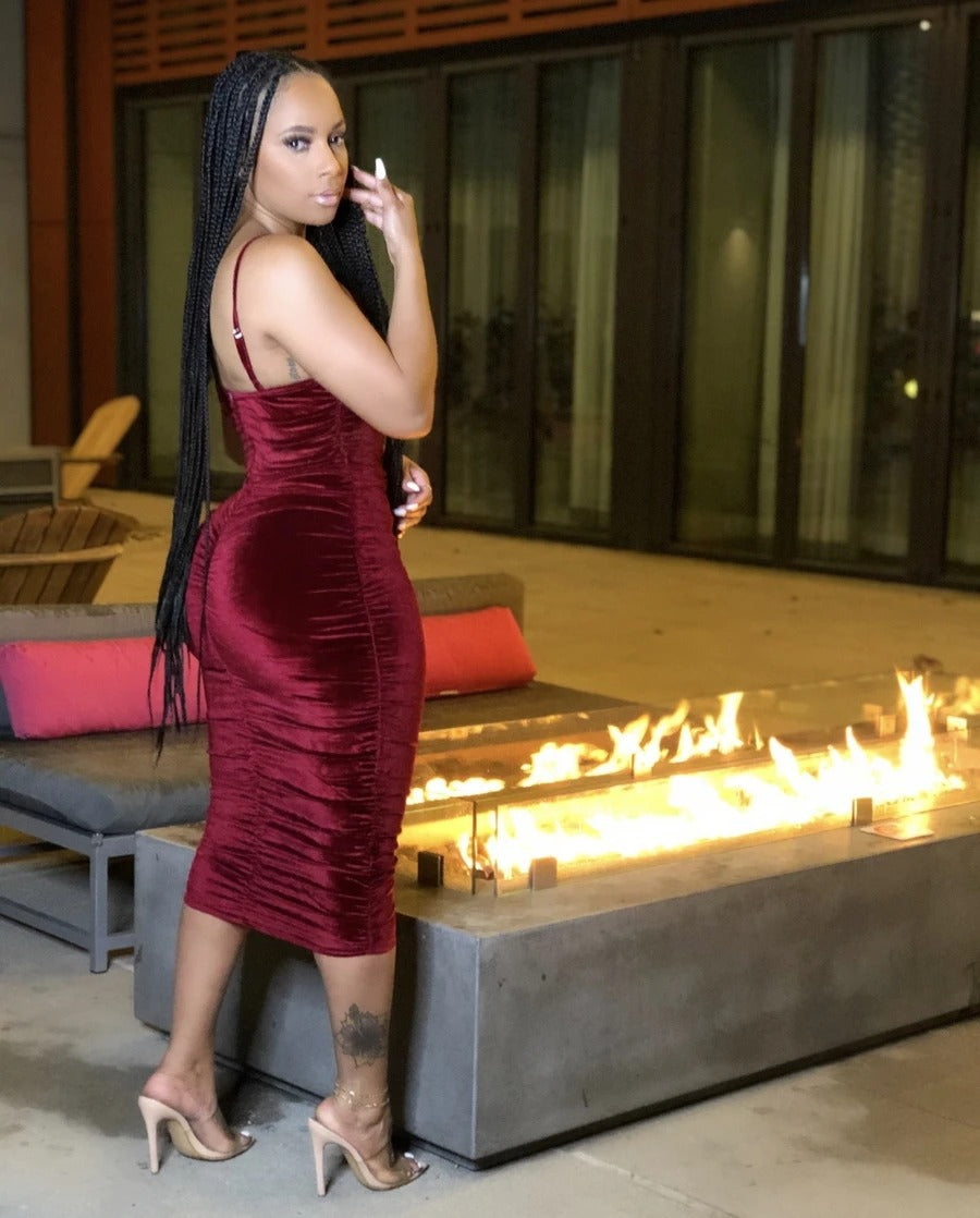 Summer Chic Strap Ruffle Bodycon Dress 4