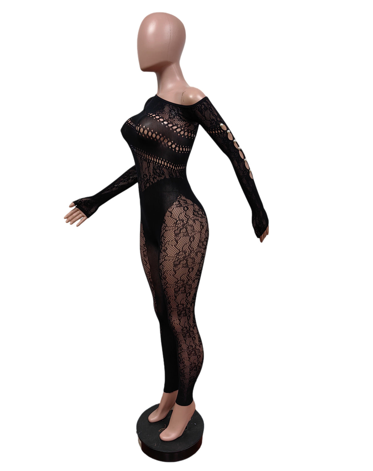 Lace Embroidery High Stretch Jumpsuit 7