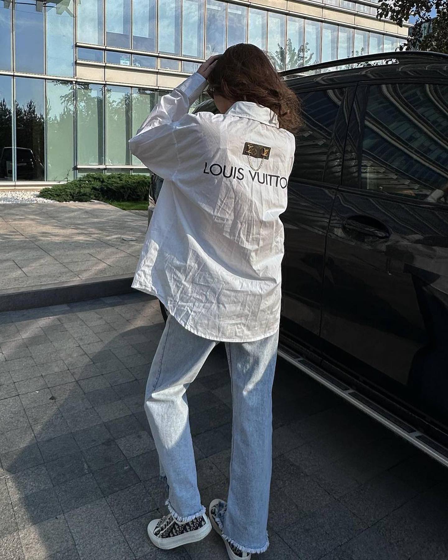 Women summer fashion casual Pu-Leather pocket shirt 11