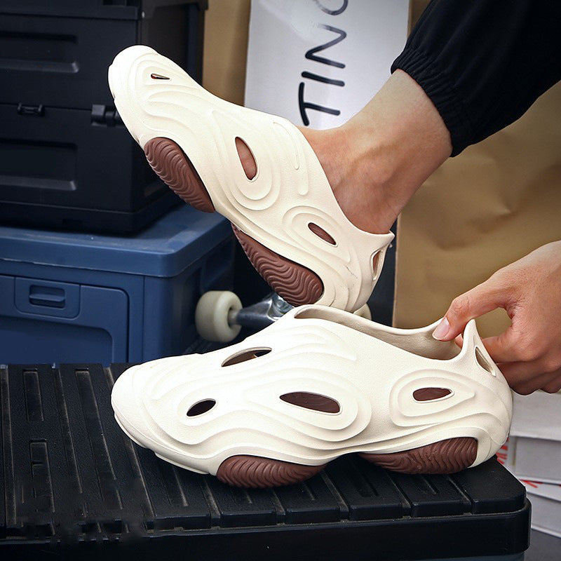 Women's Croc Shoes Couple's Trendy Summer Fashion Non-Slip Anti-Odor Lightweight Sandals 3